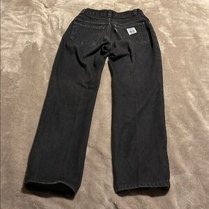 Vintage 1980's Levi's white tab black denim jeans made in USA high rise EUC